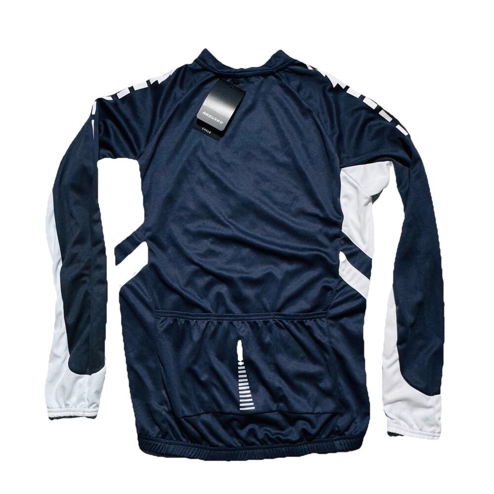 New ARSUXEO Cycling Shirt M Reflective Back Pocket Bicycle Sport Outdoors NWT